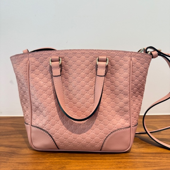 Microguccissima Small Bree Tote in soft pink - Picture 7 of 15